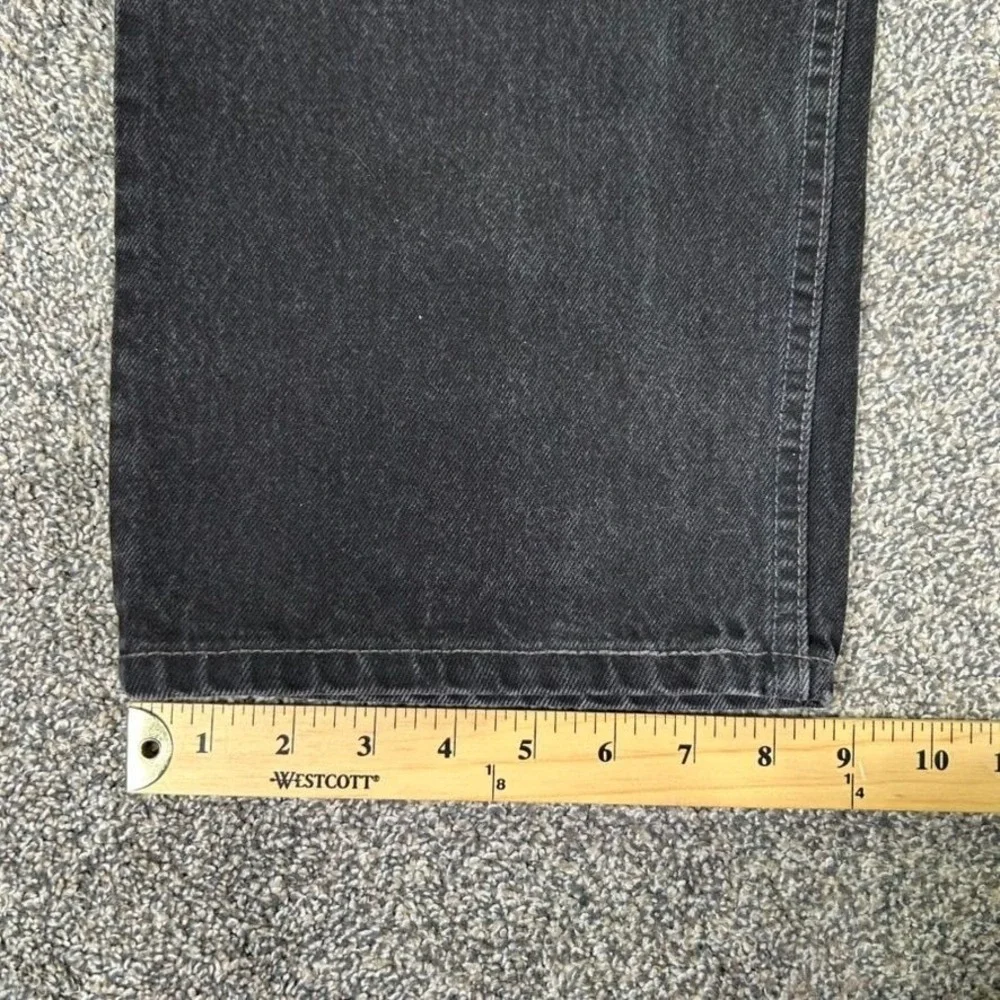 Vintage Levis 501XX Button Fly Black Denim Jeans Men 42x32 Straight Leg USA Made